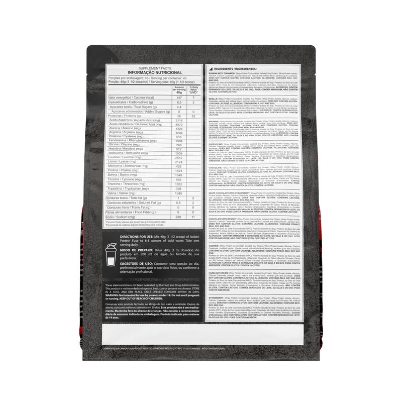 ISOLATE PROTEIN FUSE 1,8KG + THERMA BURN 120 CAPSULAS - DARK LAB