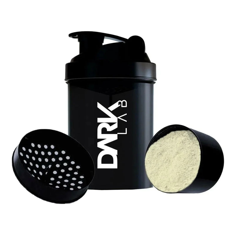 Coqueteleira 2 Doses Preta 500ml com Rede