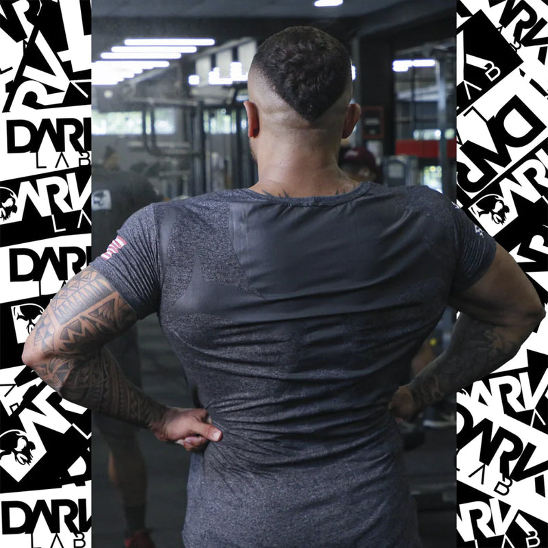 Camiseta Caveira Long 100% Poliéster - Dark Lab
