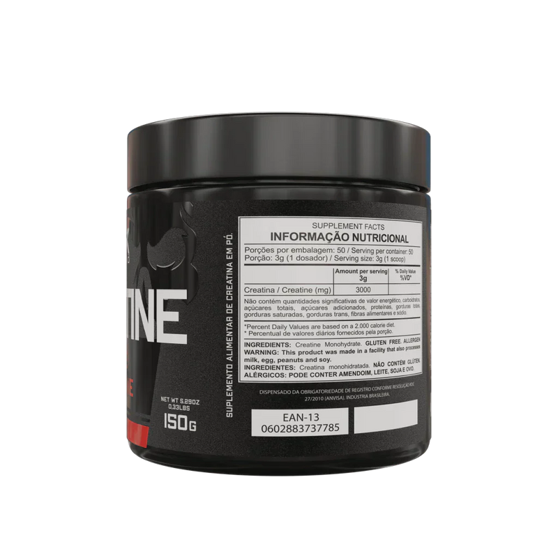 Creatina Pura 150g + Coqueteleira Preta 700ml Dark Lab