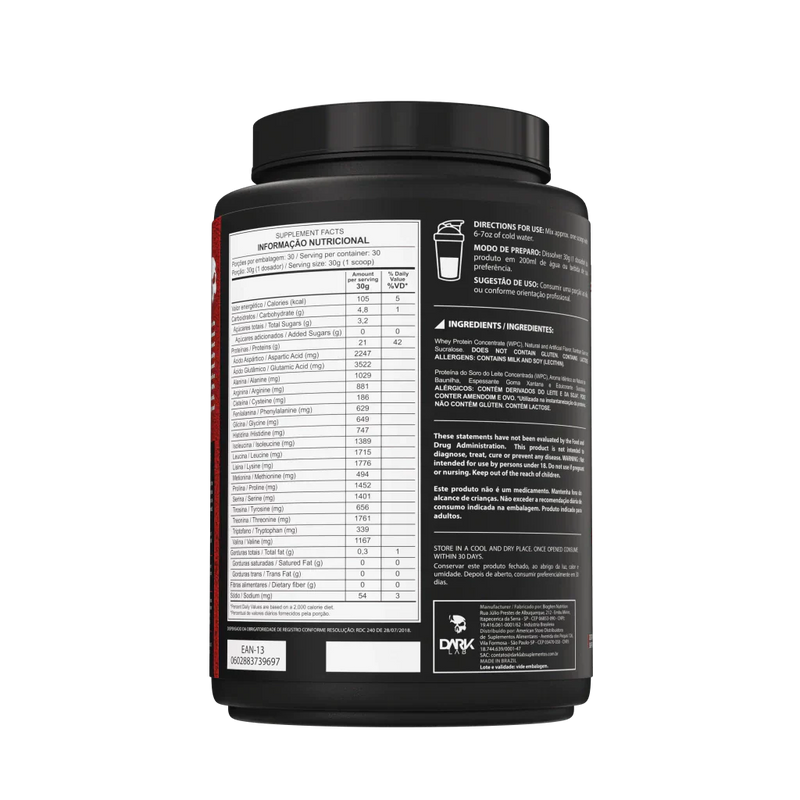100% Whey Protein 900g - Dark Lab
