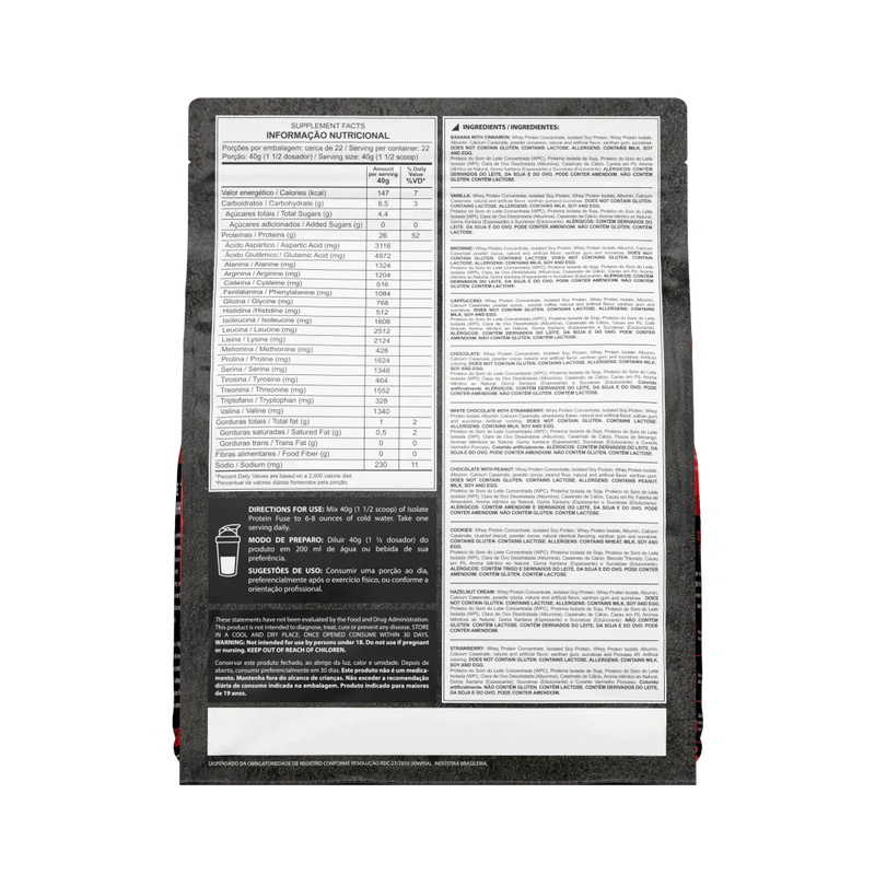Isolate Protein Fuse 900g - Dark Lab