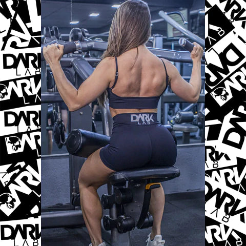 Shorts Legging cós alto e Transpassado - Dark Lab