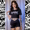 Shorts Legging cós alto e Transpassado - Dark Lab