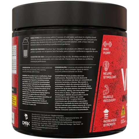 Pré-Treino Venom Underground Pre Workout 300g - Dark Lab